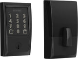 Schlage Encode Smart WiFi Deadbolt - Keyless Entry Lock with Built-in Alarm, Matte Black (BE489WB CEN 622)
