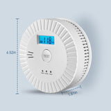 OLUNCLE Smoke and Carbon Monoxide Detector - Battery Powered Portable 2-in-1 Safety Alarm