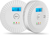 OLUNCLE Smoke and Carbon Monoxide Detector - Battery Powered Portable 2-in-1 Safety Alarm