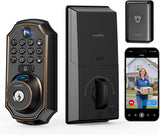 Keyless Entry Smart Lock Deadbolt with Fingerprint Scanner - Easy DIY Installation
