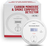 ABORNI 10-Year Battery Smoke and Carbon Monoxide Detector with Digital Display - 2-in-1 Safety Alarm