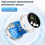 HAKINAKU Smoke and Carbon Monoxide Detector with Temperature & Humidity Monitor - 10 Year Battery