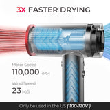 TYMO Professional Ionic Hair Dryer with Negative Ion Technology and Diffuser