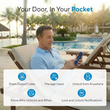 ULTRALOQ Smart Lock Deadbolt with Fingerprint - Keyless Entry for Android & iOS, HomeKit Compatible