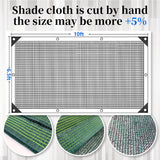 Blackish 6.5x10FT UV Resistant Mesh Tarp - Reinforced Greenhouse & Garden Cover
