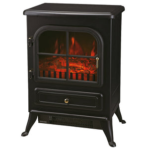 BLACK ELECTRIC STOVE FIRE