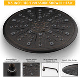 SunCleanse Oil Rubbed Bronze Shower System, Shower Faucet Sets Complete with Rain Shower Head and 7-Settings Handheld Shower Spray, Included Rough in Valve and Trim Kit