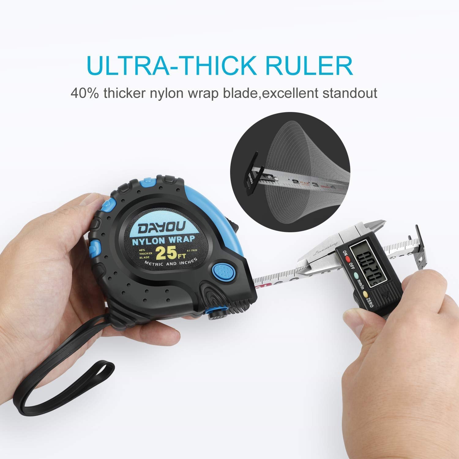 ValueMax 25ft Measuring Tape With Fractions 1/8, 3 Pack Retractable Easy Read, Imperial Measure With Metal Belt Clip For Construction Contractor Carpenter Woodworkin