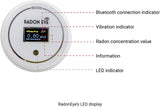 Radon Eye RD200 Ecosense, Fastest & Most Reliable Detector, OLED Display – Easy Setup & Free App, Bluetooth, Real-Time Radon Reading Monitor