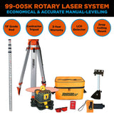 Johnson Level & Tool 99-005K Manual-Leveling Rotary Laser System