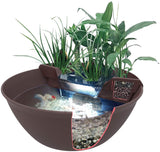 Aquascape 78325 AquaGarden Pond and Waterfall Kit Container Water Garden, Brown