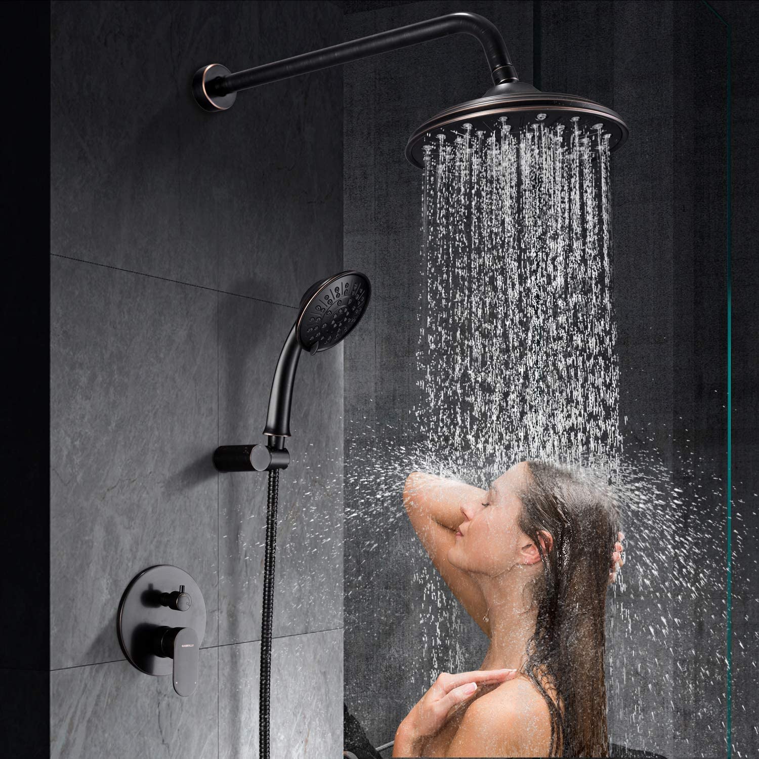 8-Inch Rain Shower Faucet Set – Combo System With Single Function Valve