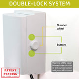 Baby Safety Outlet Cover BOX [Patent Pending] Double Lock for Much Better Toddler Proofing, Easier Operation,