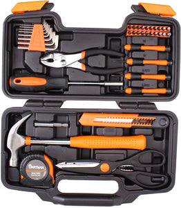 CARTMAN Orange 39-Piece Tool Set - General Household Hand Tool Kit