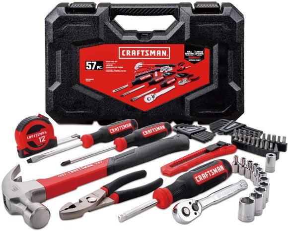 CRAFTSMAN Home Tool Kit / Mechanics Tools Kit, 57-Piece