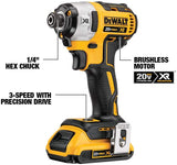 DEWALT 20V MAX XR Cordless Drill Combo Kit