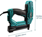 Electric Brad Nailer, NEU MASTER NTC0040 Electric Nail Gun/Staple Gun for Small Project of Upholstery, Home Improvement and Woodworking, 1/4'' Narrow Crown staple 400pcs and nail 100pcs Included