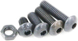 Hilitchi 460-Pcs M3 M4 M5 Button Head Hex Socket Head Cap Bolts Screws Nuts Assortment Kit - 10.9 Grade Alloy Steel