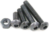 Hilitchi 460-Pcs M3 M4 M5 Button Head Hex Socket Head Cap Bolts Screws Nuts Assortment Kit - 10.9 Grade Alloy Steel