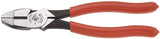 Klein Tools HD2000-9NE Side Cutter Linemans Pliers Cut ACSR, Screws, Nails, Hard Wire, 9-Inch Electrical Pliers