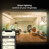 Philips Hue White 2-Pack A19 LED Smart Bulb, Bluetooth & Zigbee compatible (Hue Hub Optional), Works