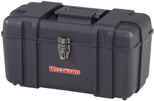 Plastic Portable Tool Box, 9" H x 17" W x 9-1/2 D, 1415 cu. in, Black