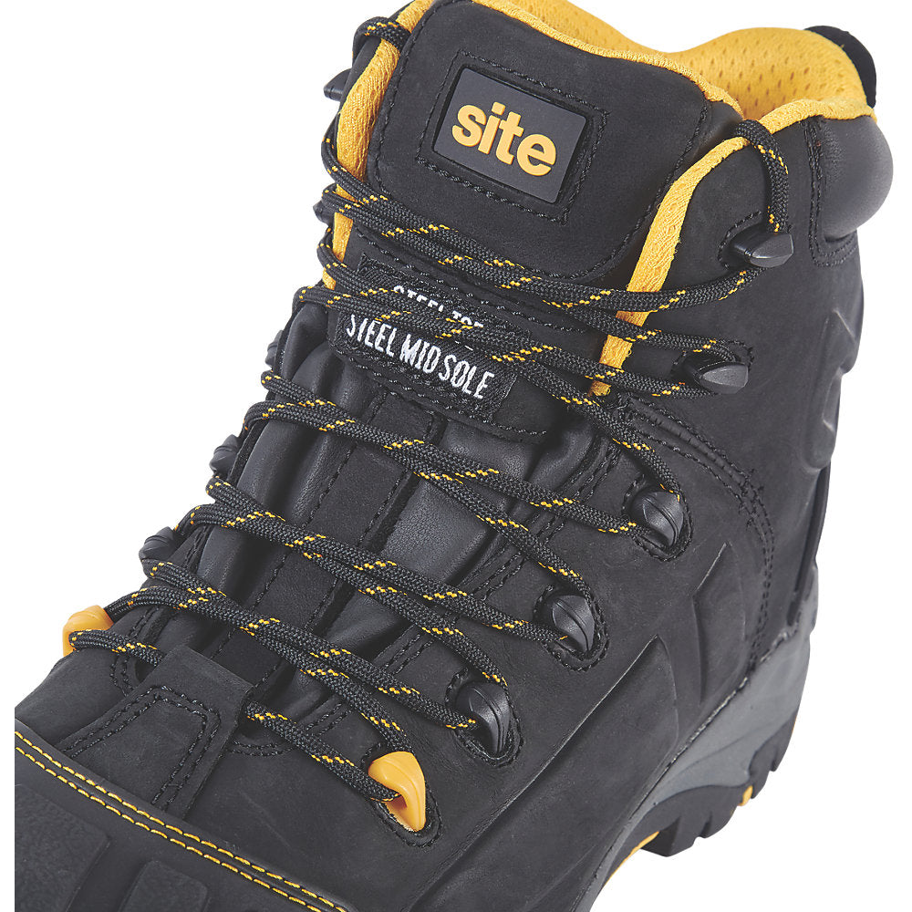 SITE FORTRESS SAFETY BOOTS BLACK SIZE 9 Pete s Tools Home Improvement