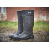 SITE TRENCH SAFETY WELLINGTONS BLACK SIZE 9