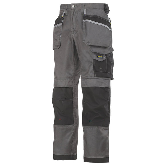 SNICKERS DURATWILL 3212 HOLSTER POCKET TROUSERS GREY / BLACK 33