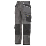 SNICKERS DURATWILL 3212 HOLSTER POCKET TROUSERS GREY / BLACK 33" W 32" L