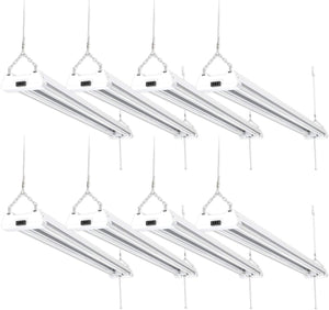 Sunco Lighting 8 Pack LED Utility Shop Light, 4 FT, Linkable Integrated Fixture