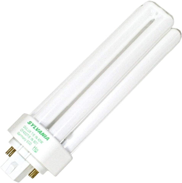 Sylvania 10 Pack 20890 CF42DT/E/IN/841/ECO 42-Watt 4100K 4-Pin Triple Tube Compact Fluorescent Lamp, White