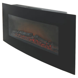 BLYSS DOVHY BLACK REMOTE CONTROL WALL-MOUNTED ELECTRIC FIRE